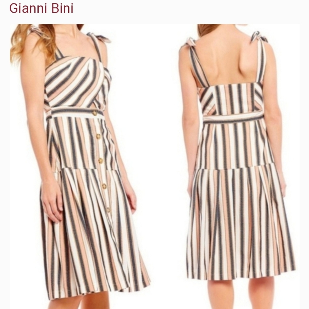 Gianni Bini Taylor Straped Dress Size L
